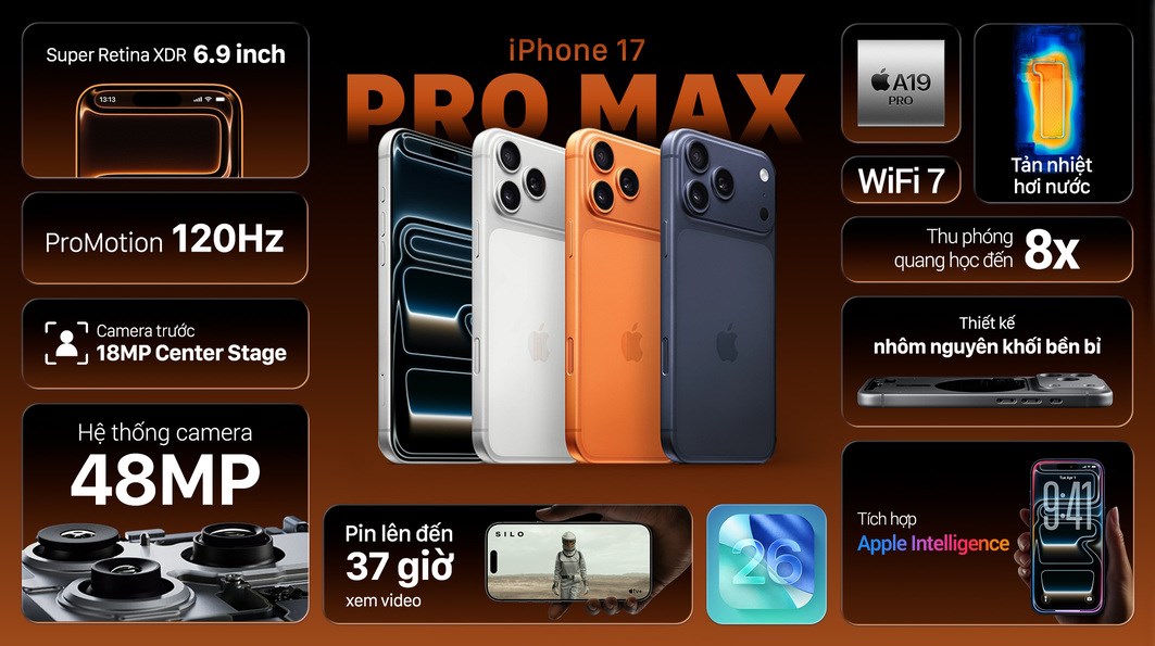iPhone 17 Pro Max 99 giá bao nhiêu